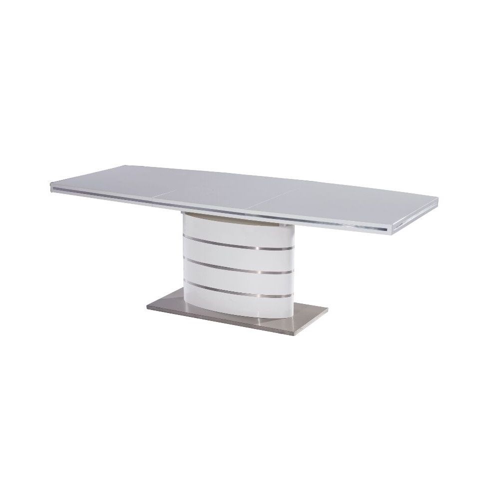 Table extensible 12 personnes - Fano - 180-240 x 90 x 77 cm - Gris