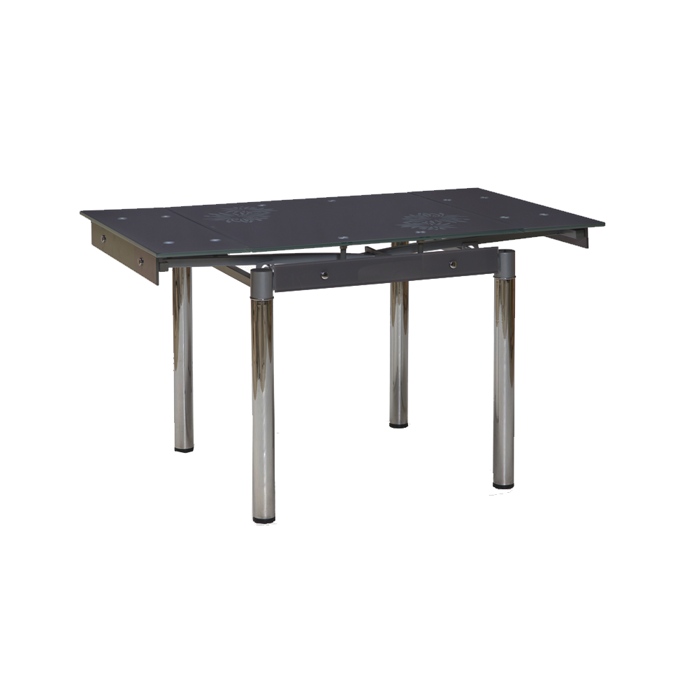 Table extensible 6 personnes - GD082 - 80-131 x 80 x 75 cm - Gris