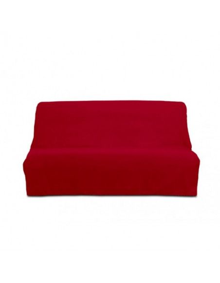 Housse de clic-clac Panama en coton - 185-200 x 120-140 cm - Rouge