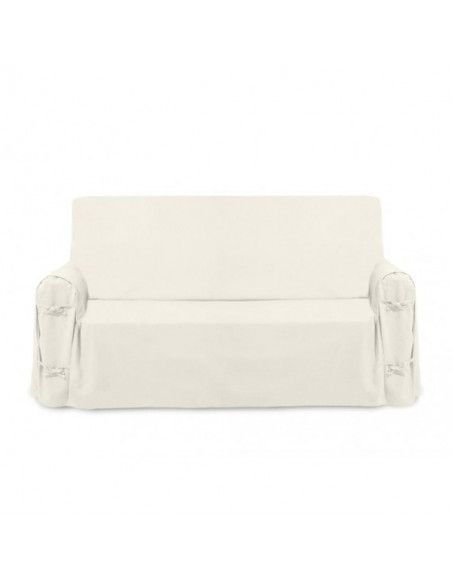 Housse de canapé Panama en coton - 90 x 205 x 60 cm - Beige