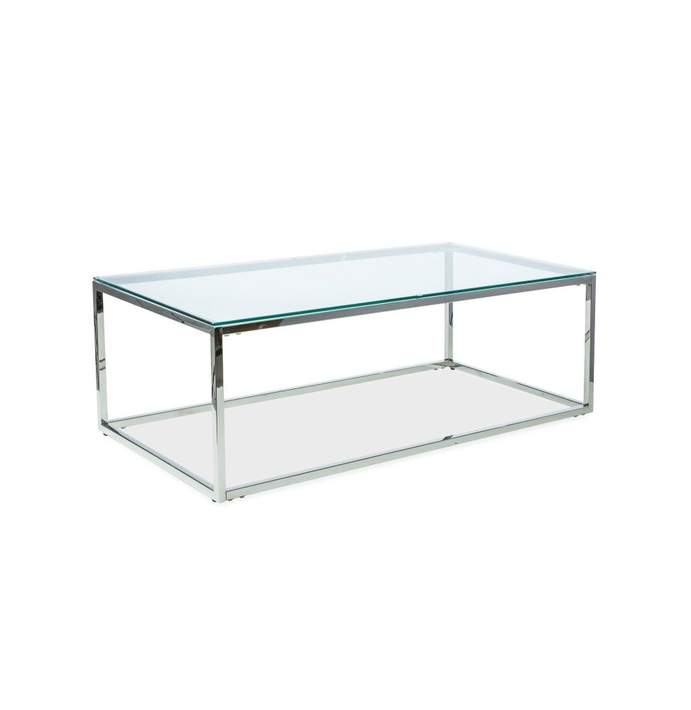 Table basse - Hilton A - 120 x 60 x 40 cm - Verre