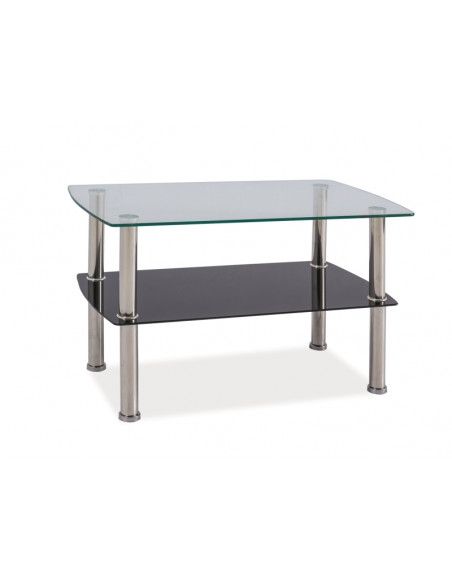Table basse - Irène - 75 x 45 x 45 cm - Verre
