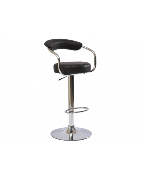 Chaise de bar réglable - C231 - D 35 x H 86-106 cm - Noir