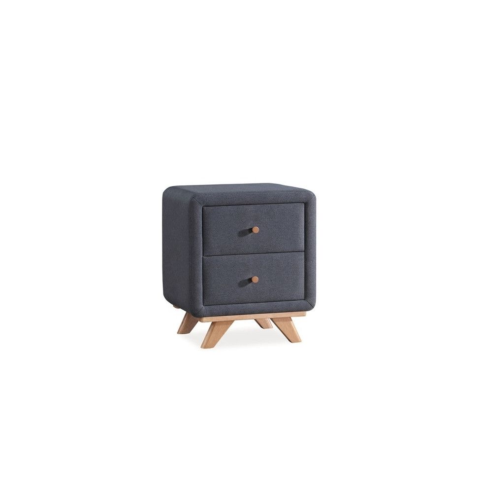 Table de chevet - Melissa - 50 x 42 x 58 cm - Gris