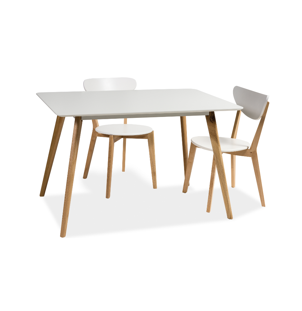 Table 8 personnes - Milan - 140 x 80 x 75 cm - Blanc