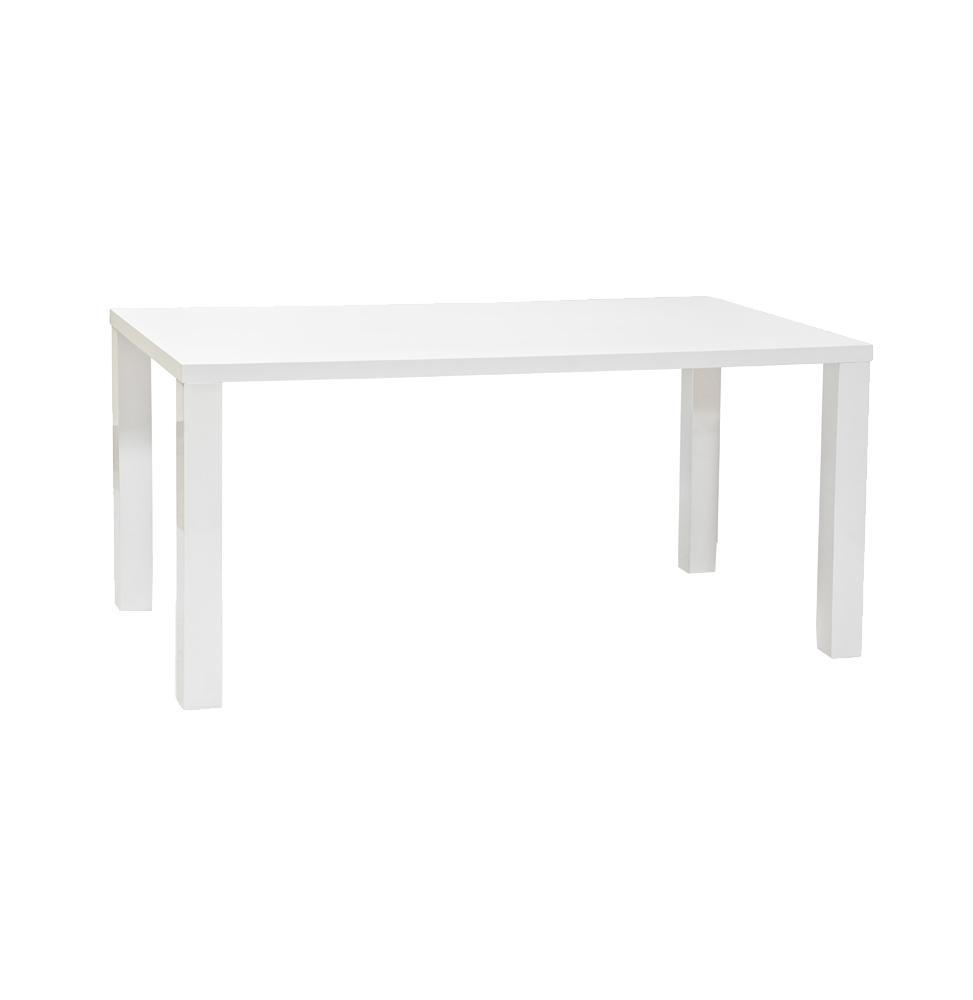 Table 6 personnes - Montego - 120 x 80 x 75 cm - Blanc