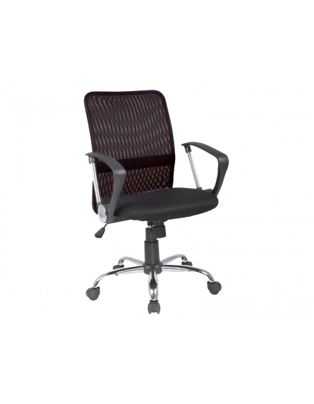 Chaise de bureau à roulettes - Q078 - 58 x 46 x 95 cm - Noir