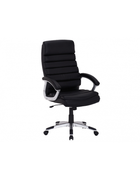 Chaise de bureau à roulettes - Q087 - 66 x 50 x 115 cm - Noir