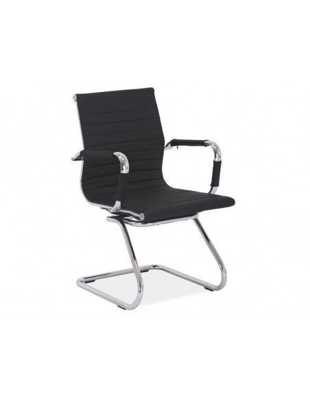 Chaise de bureau - Q123 - 48 x 49 x 88 cm - Noir