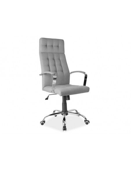 Chaise de bureau à roulettes - Q136 - 70 x 49 x 119 cm - Gris