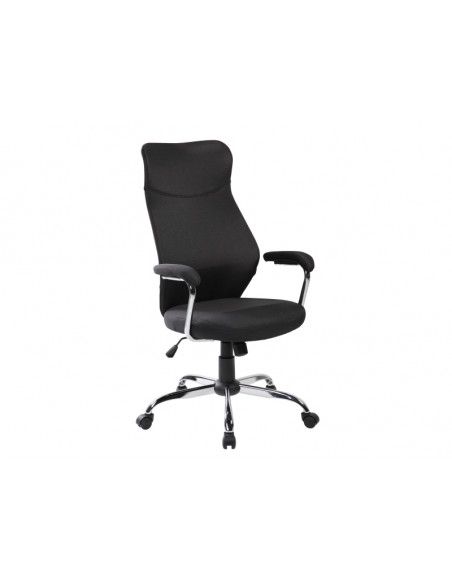 Chaise de bureau à roulettes - Q319 - 64 x 52 x 112 cm - Noir