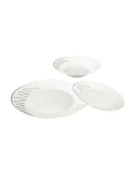 Service vaisselle en porcelaine - 18 pièces - Esquisse