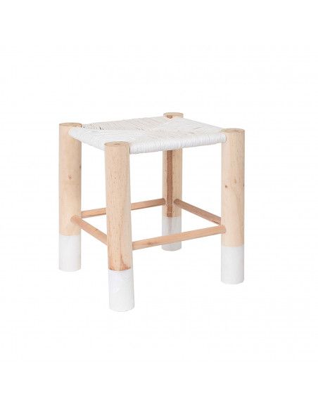 Tabouret style Marocain - Blanc
