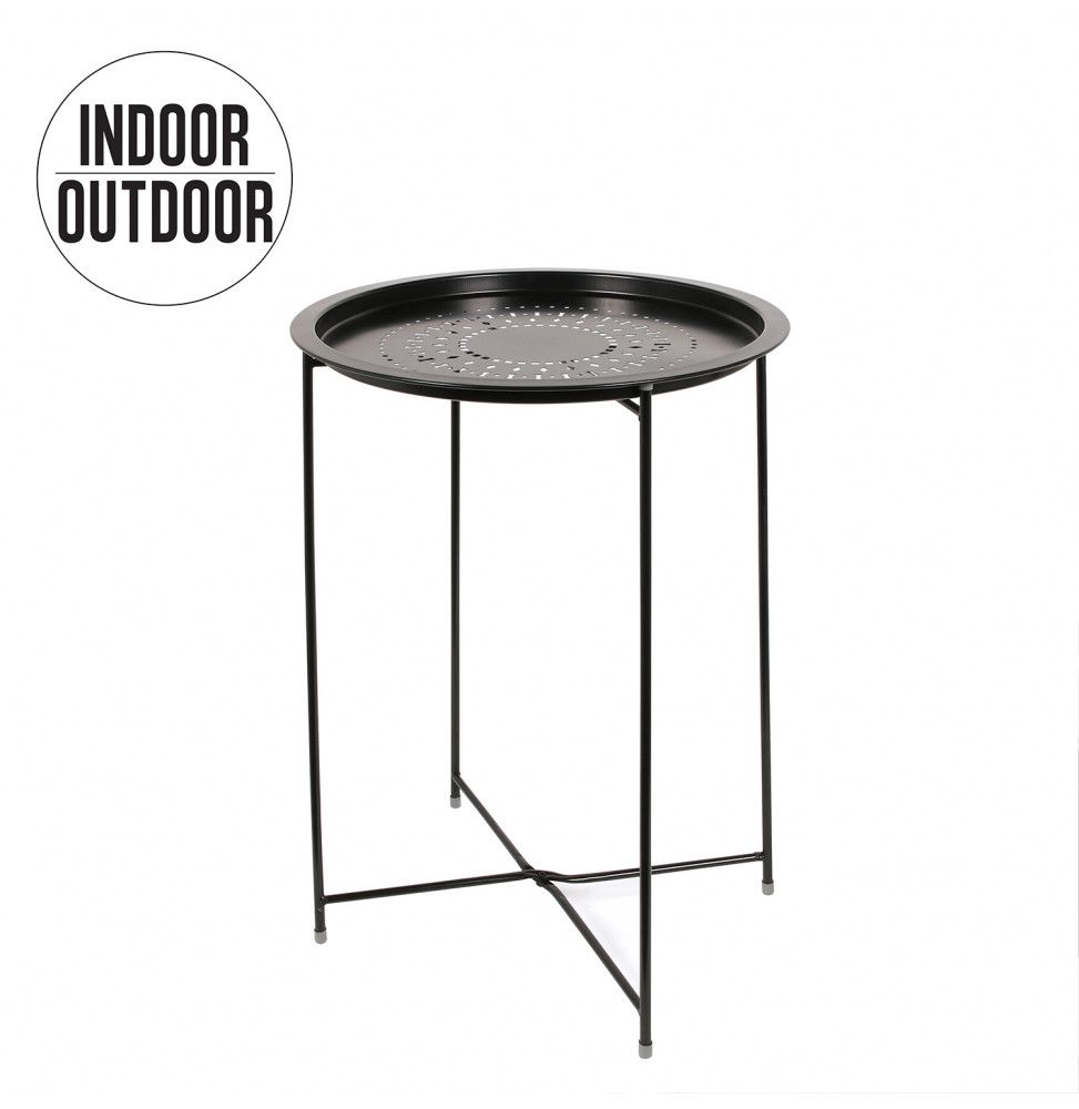 Table d'appoint en métal - Noir