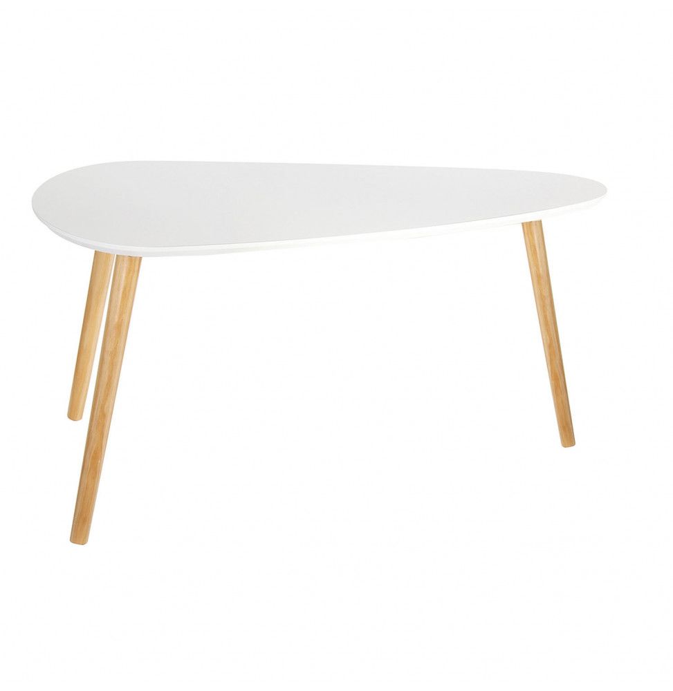 Tables gigognes Galet en bois - Blanc