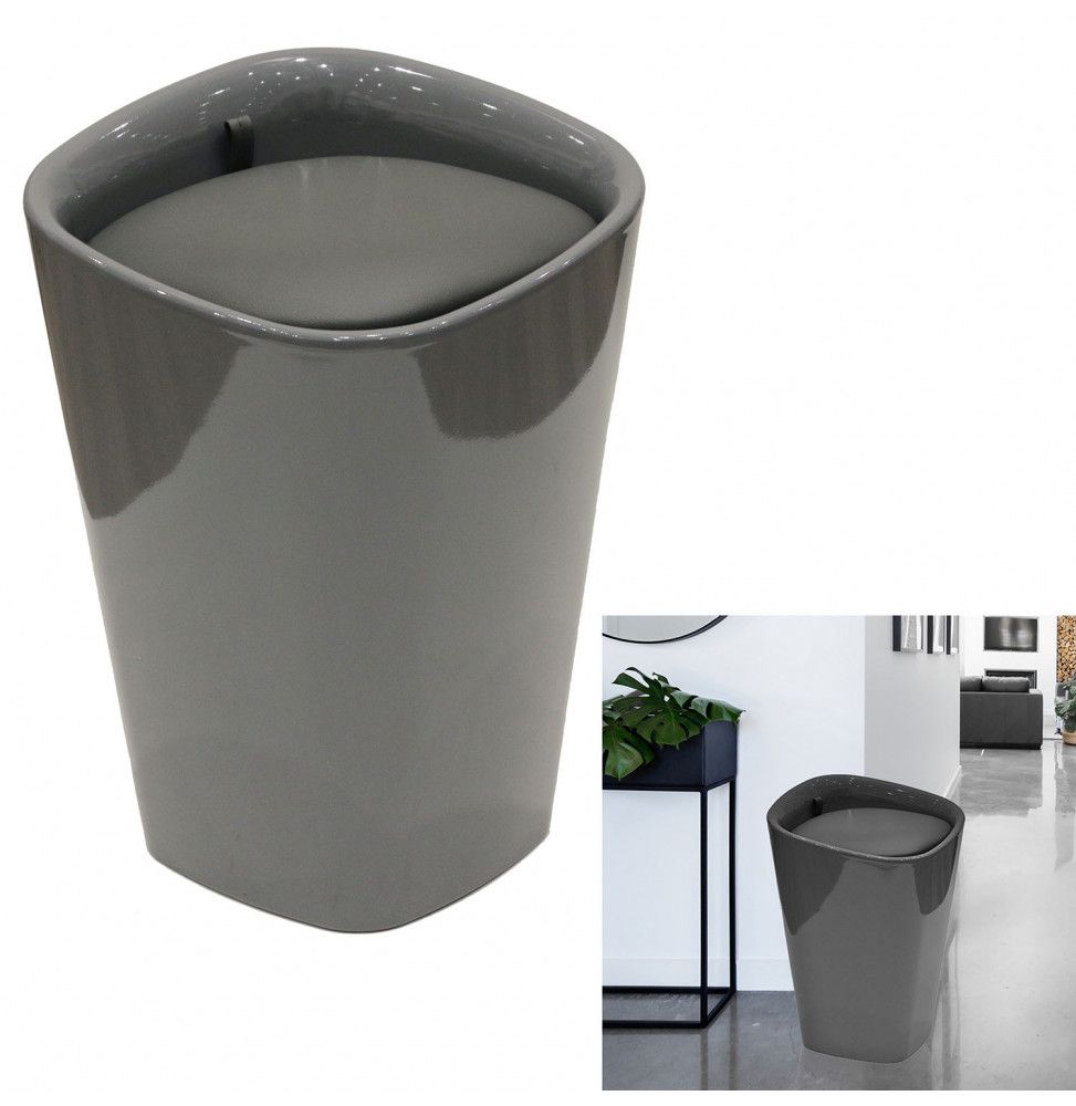 Tabouret coffre Skyler - Gris