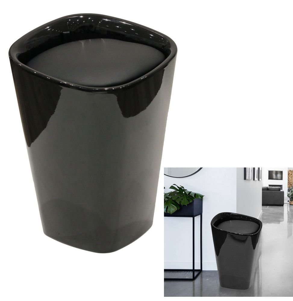 Tabouret coffre Skyler - Noir