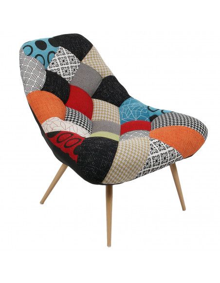 Fauteuil Camden Patchwork - Multicolore