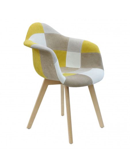 Fauteuil Patchwork - Jaune