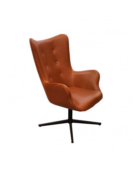 Fauteuil Helsinki - L 73 cm - Marron