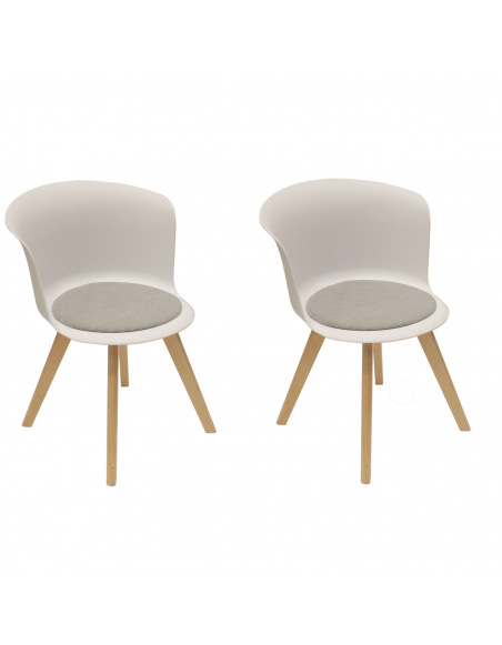 Lot de 2 chaises Enko - Blanc