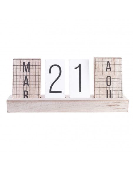 Calendrier perpétuel en bois - Décoration utile