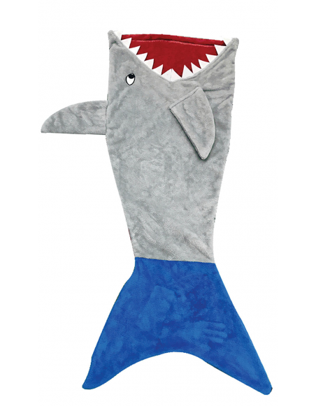 Plaid requin fun pour enfant - 132 x 56 cm