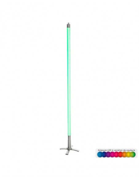 Tube néon LED avec socle - 134 cm - Télécommande incluse - Multicolore