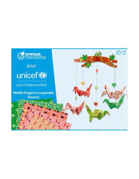 Mobile Origami à suspendre - Loisir créatif - Collection UNICEF - 6 ans et +