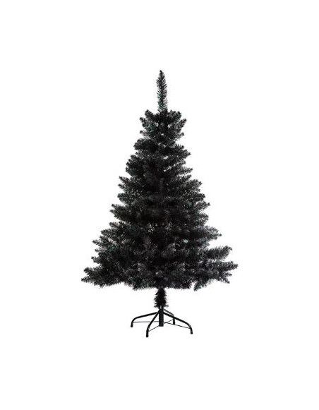 Sapin artificiel noir reflets vert - 180 cm - Blooming