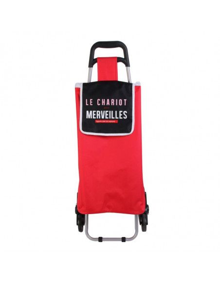 Chariot 6 roues en polyester - Rouge