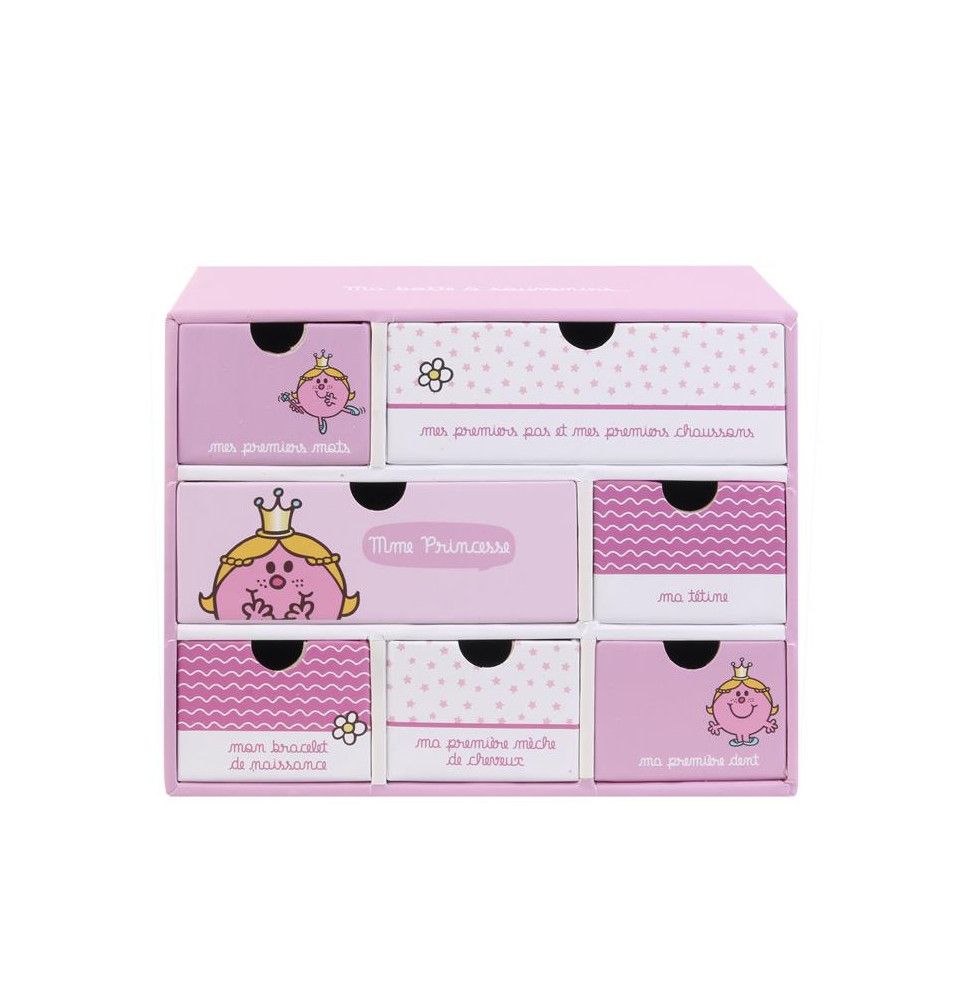 Boîte à souvenir Monsieur Madame - Rose - Modèle aléatoire