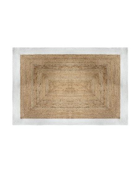 Tapis en jute - Bord blanc - 120 x 170 cm