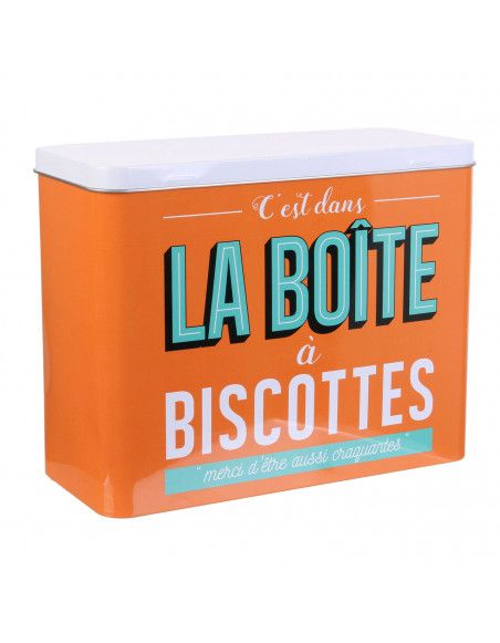 Boîte de conservation - Ma boîte à biscottes - Orange