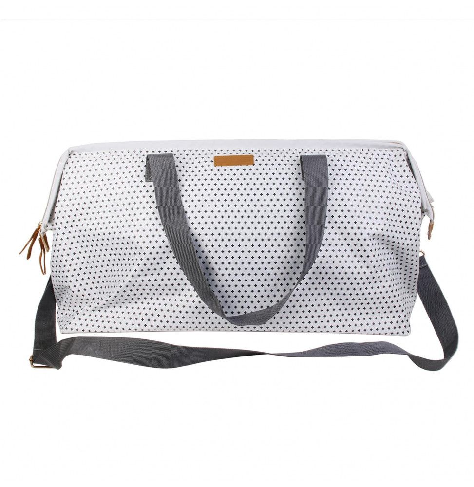 Sac weekend famille - 33x25x55 cm - Blanc