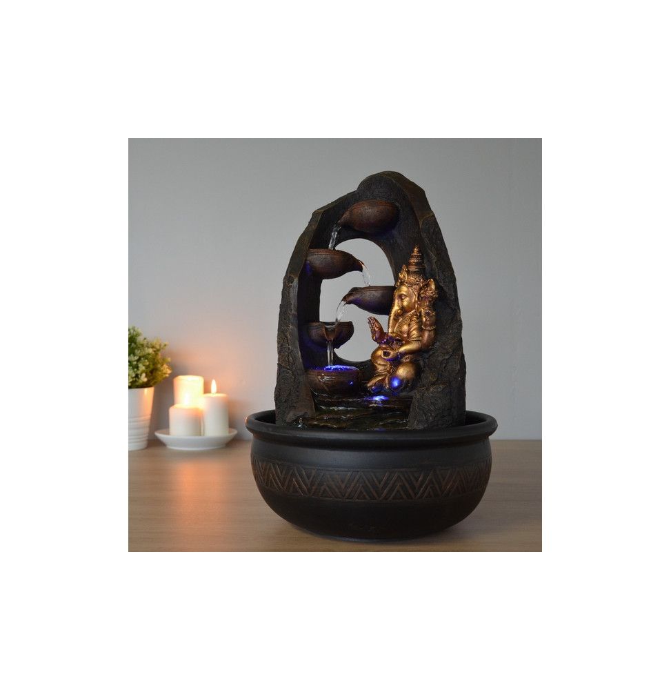 Fontaine Feng Shui Mystic - D 26 x H 40 cm - Polyrésine