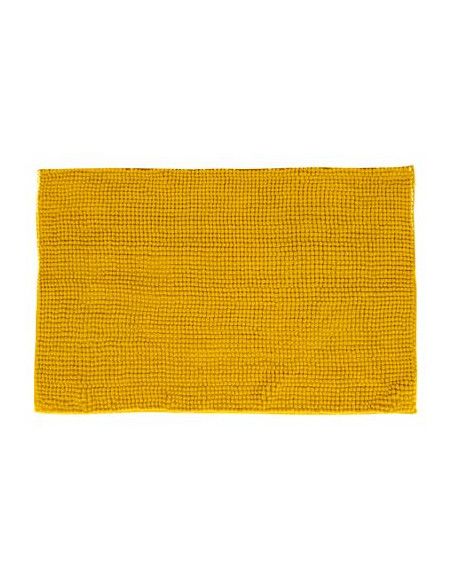 Tapis de bain chenille - 50 x 80 cm - Jaune