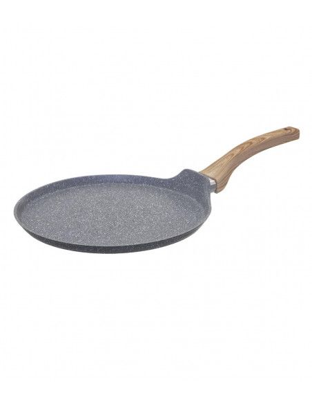 Crêpière en aluminium - D. 28 cm - Effet pierre grise