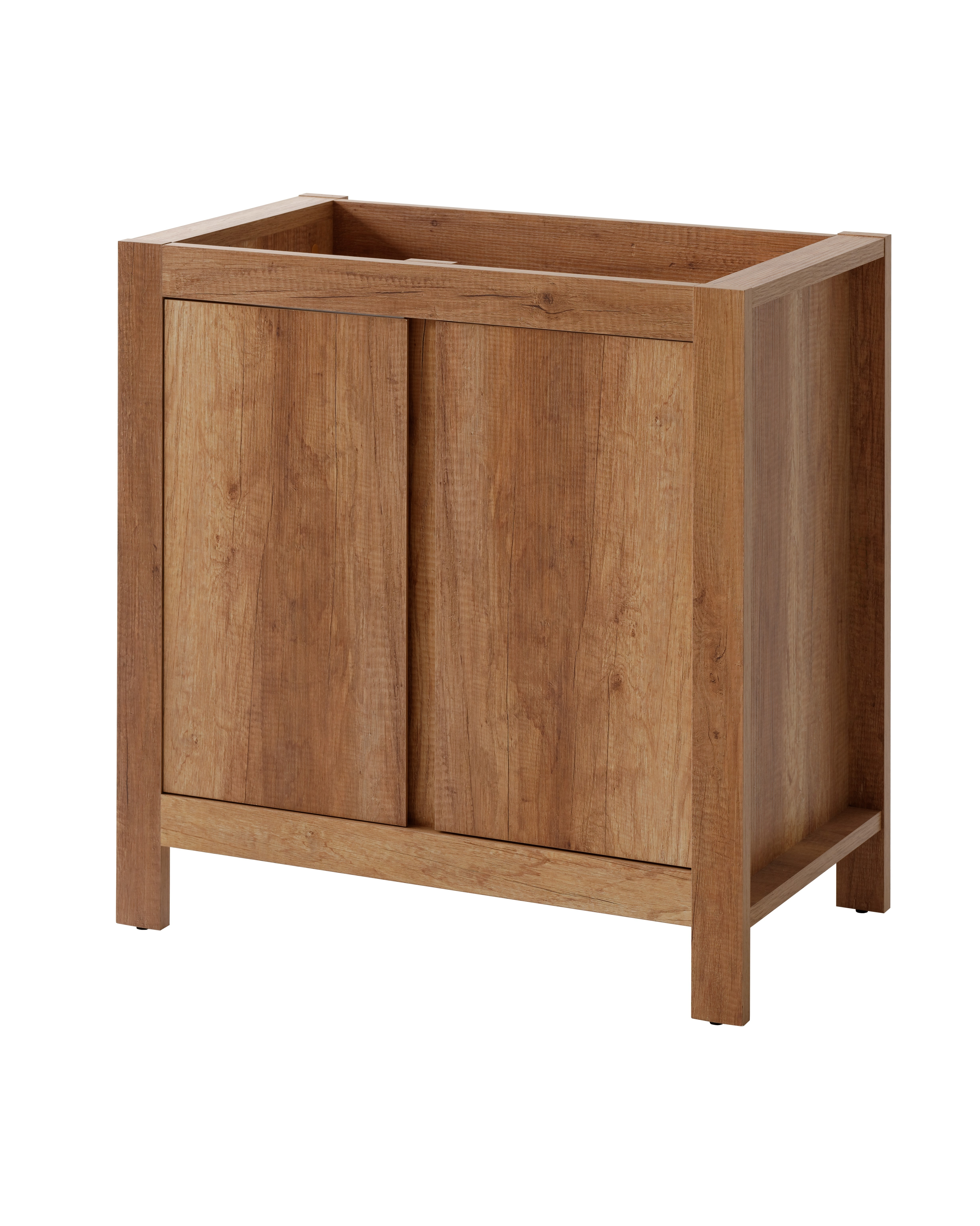 Ensemble meuble vasque salle de bain - Bois - 80 cm - Typical Oak