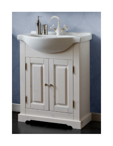 Ensemble meuble vasque de salle de bain - Bois - 65 cm - Sophie