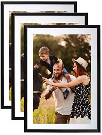 Lot De 6 Cadres Photo A4 En Bois Naturel – Pour Dessins D'enfants, Affiches, Photos – Accrochage Vertical Ou Horizontal