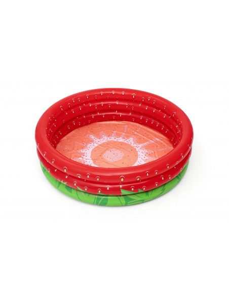 Piscine pataugeoire gonflable ronde fraise - Sweet Strawberry - 160 x 38 cm