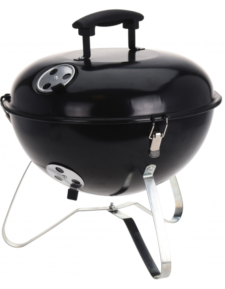 Barbecue à charbon spérique - D 35 x H 36 cm - Noir