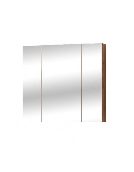 Cabinet miroir de salle de bain -  75 x 80 x 16 cm - Elise Oak