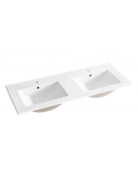 Double-vasque de salle de bain - 46 x 121 x 17 cm - CFP 120D