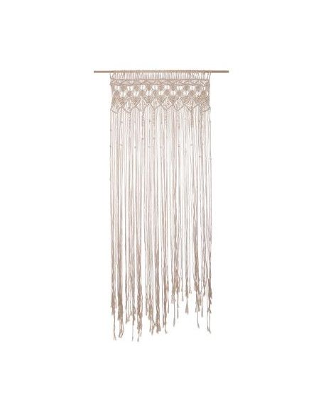 Rideau fil macramé - 90 x 200 cm - Beige