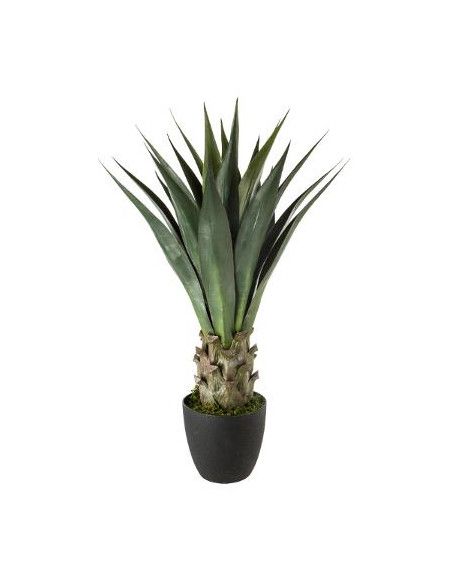 Agave artificielle en pot rond - H 78 cm