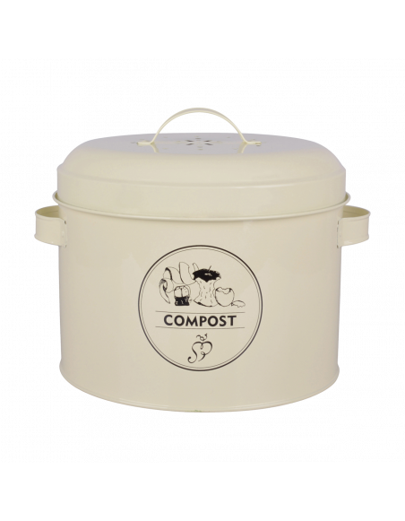 Composteur de cuisine - 6,3 L - Acier au carbone