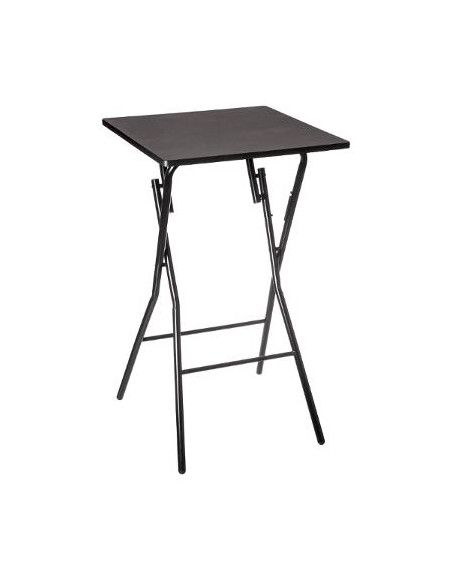 Table de bar pliante - H 103 cm - Noir