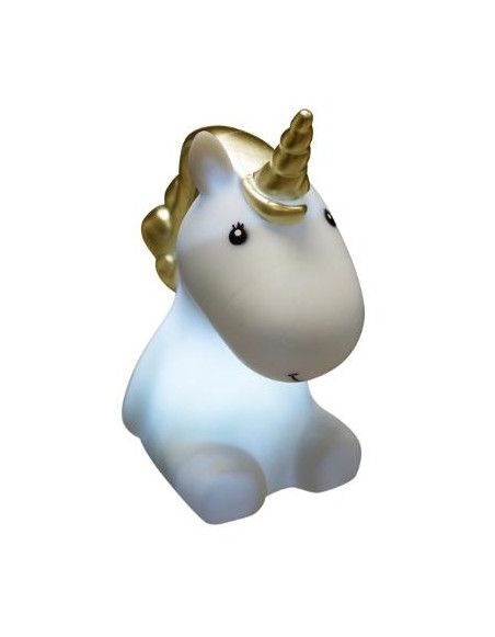 Veilleuse licorne - H 30 cm - Blanc